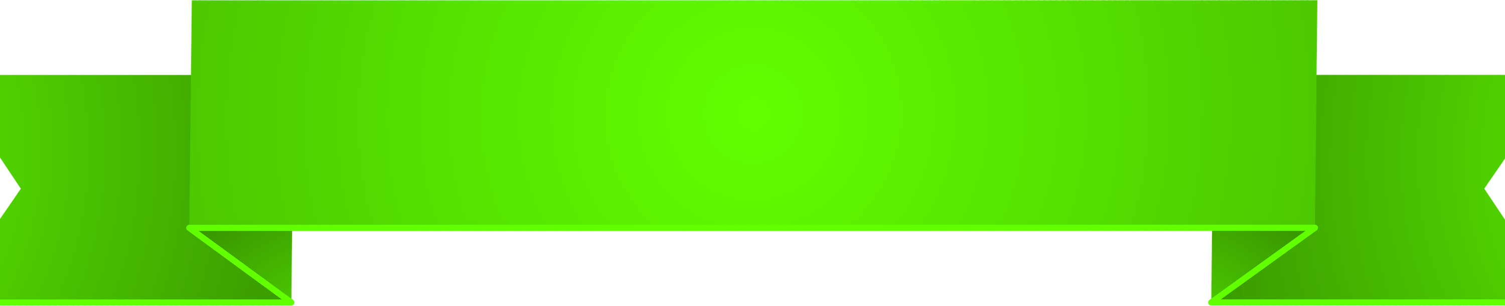 Green Banner PNG