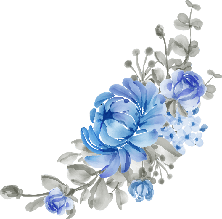 Silver Flower PNG
