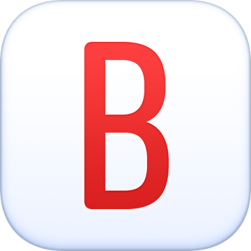 B Emoji PNG
