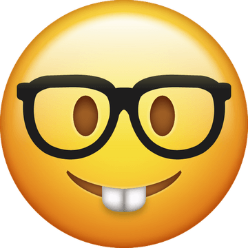 Nerd Emoji PNG