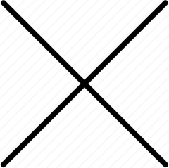 Thin X PNG