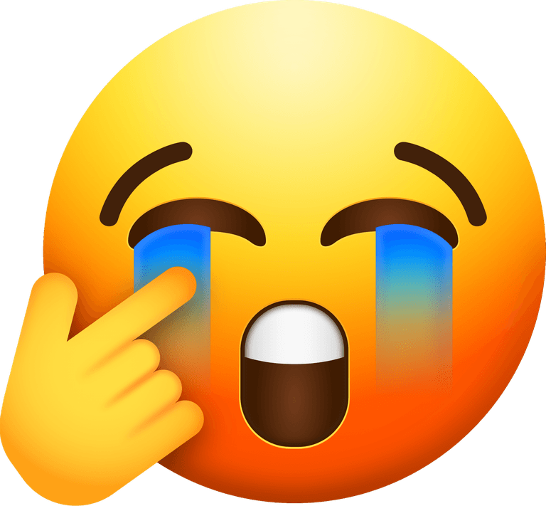 Iphone Crying Emoji PNG