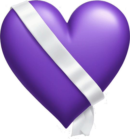 Purple Heart Emoji PNG