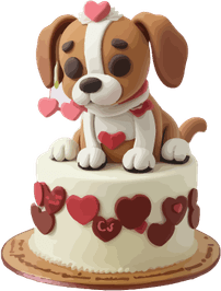 Dog Birthday Cake PNG