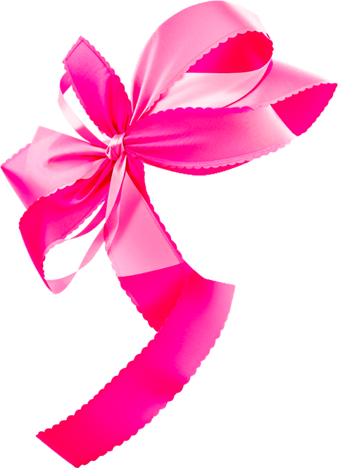 Hot Pink Bow PNG