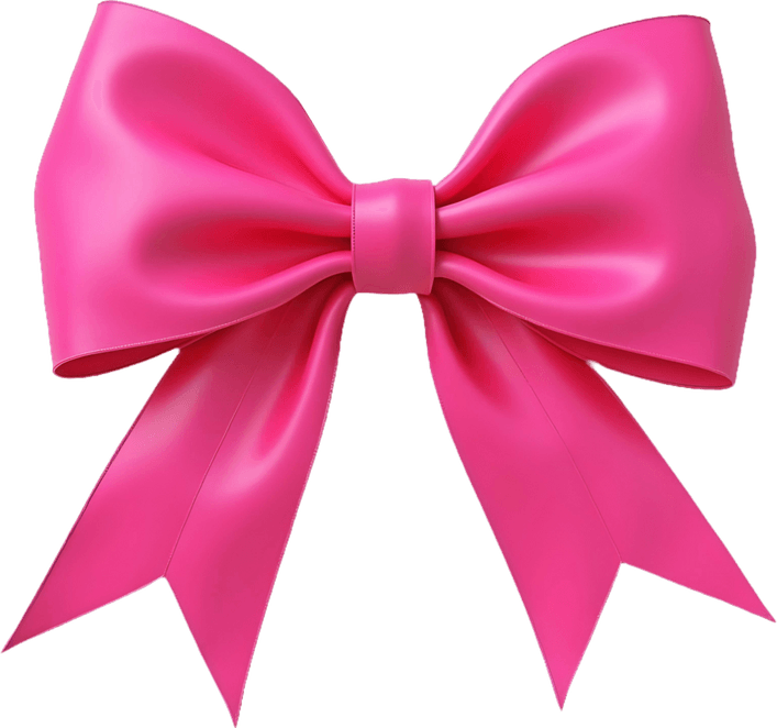 Hot Pink Bow PNG