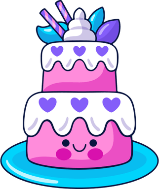 Kawaii Cake PNG
