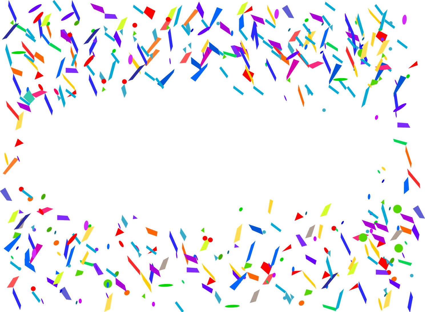 Blue Confetti PNG