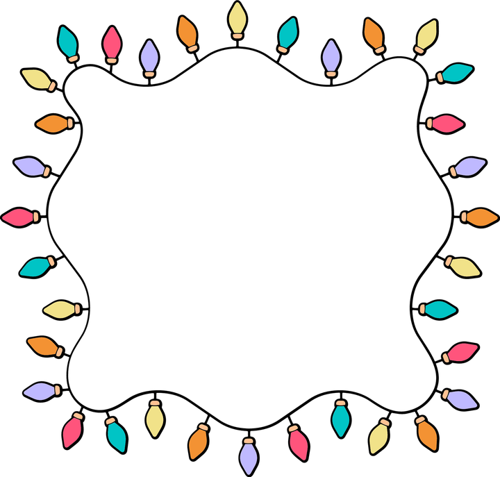 Christmas Light Border PNG