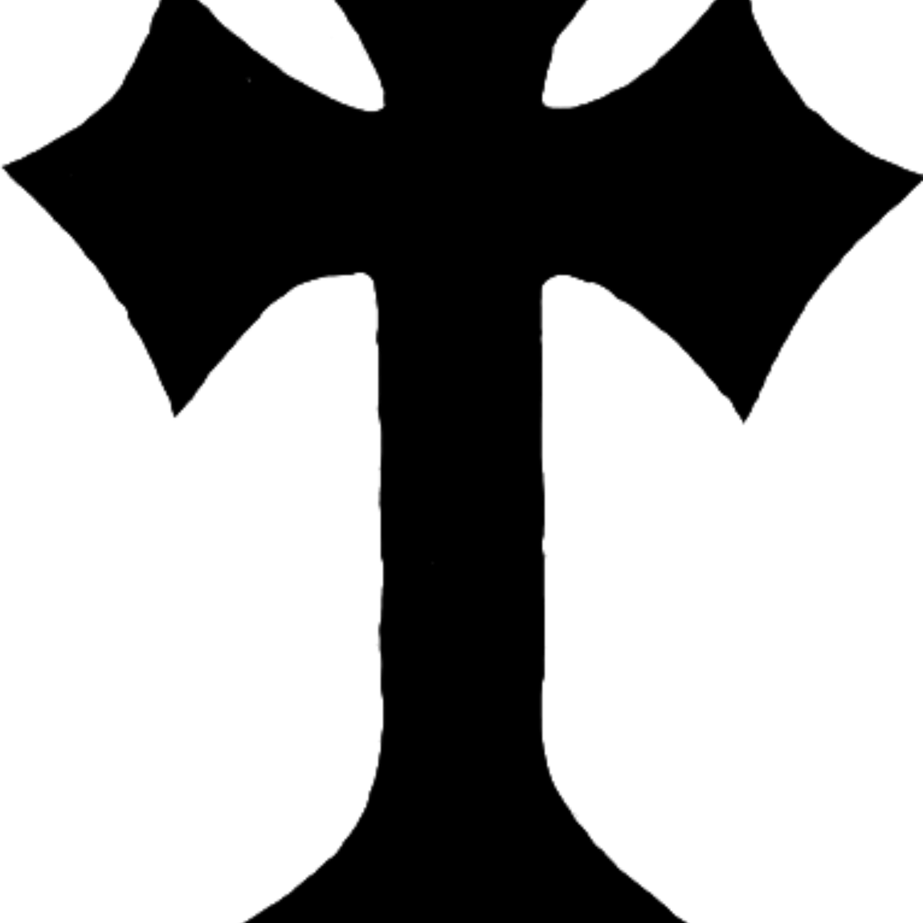 Chrome Heart Cross PNG