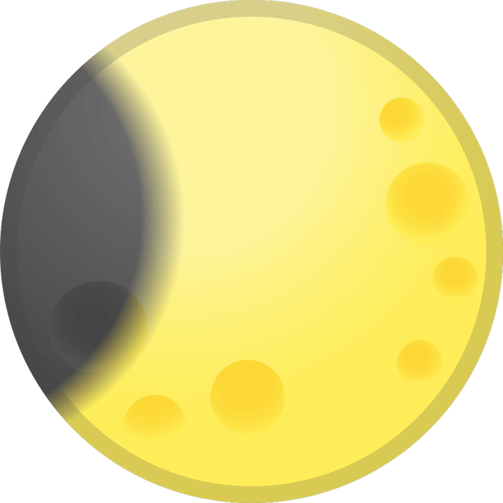 Crescent Moon Emoji PNG