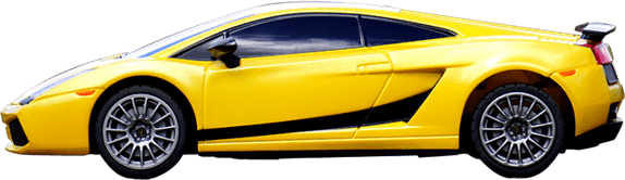 Yellow Race Car PNG