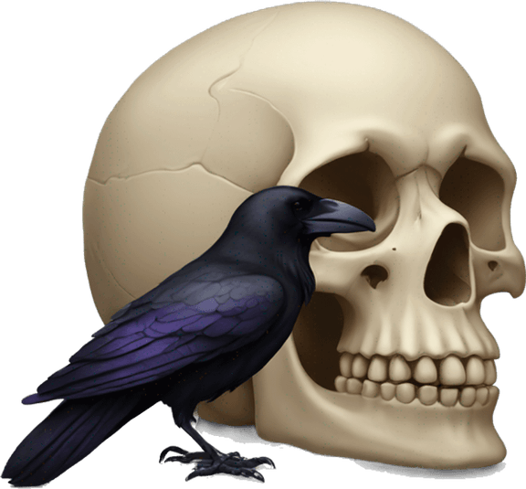Raven Skull PNG