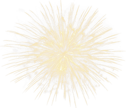 Gold Fireworks PNG
