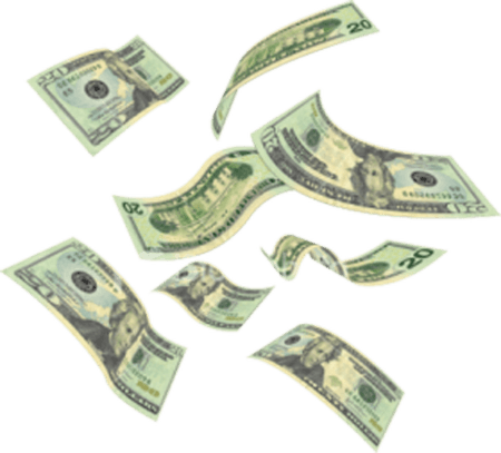 Falling Money PNG