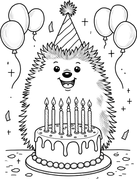 Birthday Hat Black PNG