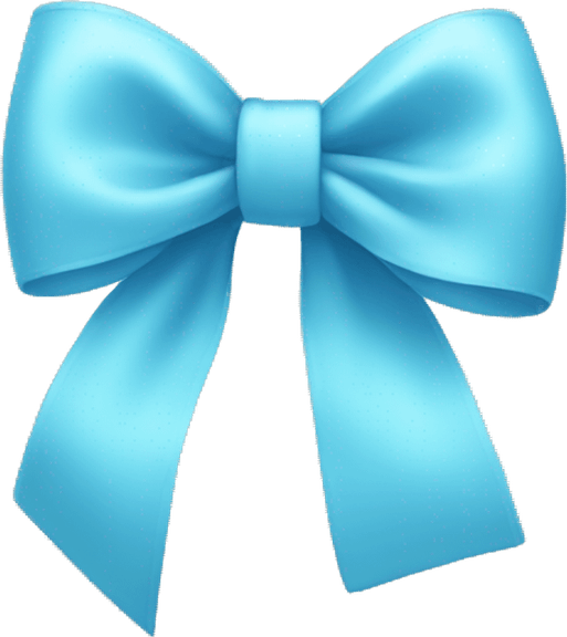 Light Blue Bow PNG