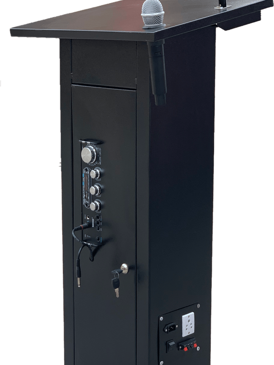 Podium With Microphone PNG