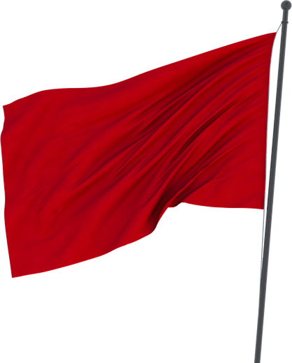 Red Square Flag PNG