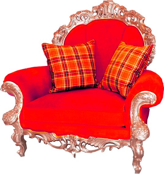 Armchair Red Royal PNG