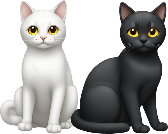Black Cat Yellow Eyes PNG