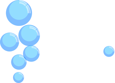 Blue Bubbles PNG