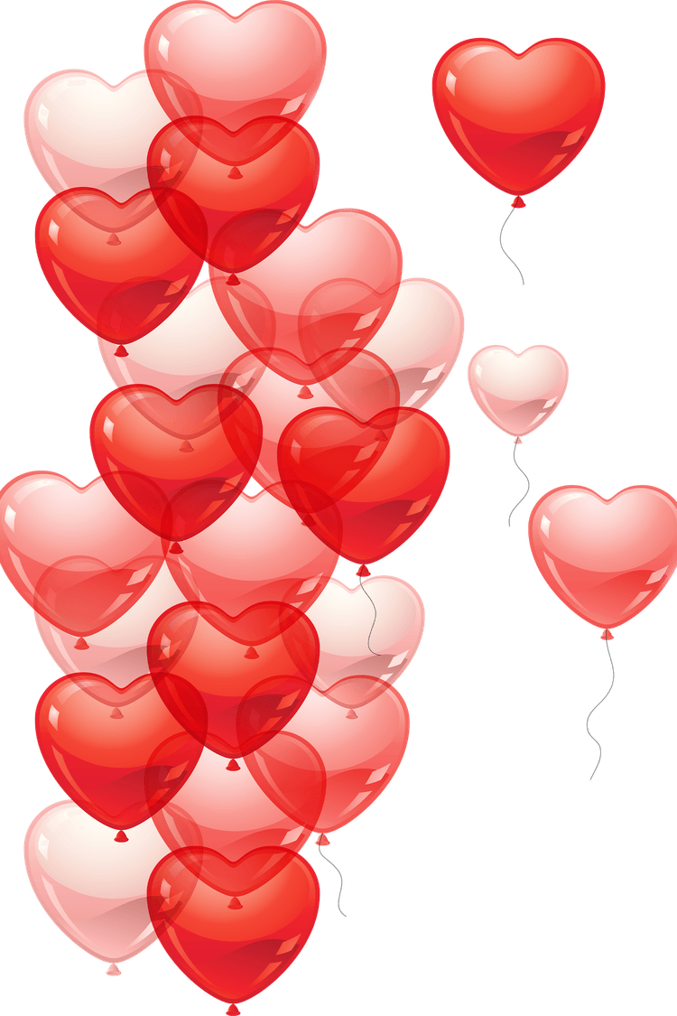 Pink Heart Balloon PNG