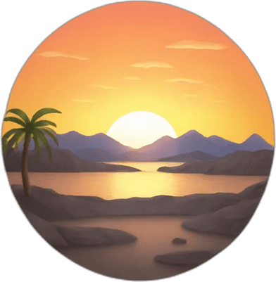Synthwave Sun PNG