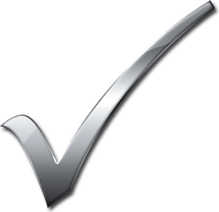 Silver Check Mark PNG