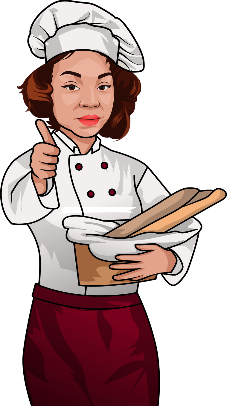 Cartoon Female Chef PNG