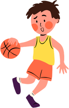 Playing Basketball PNG