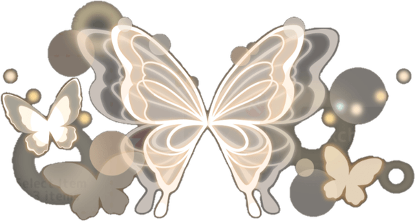 Light Glowing Butterfly PNG