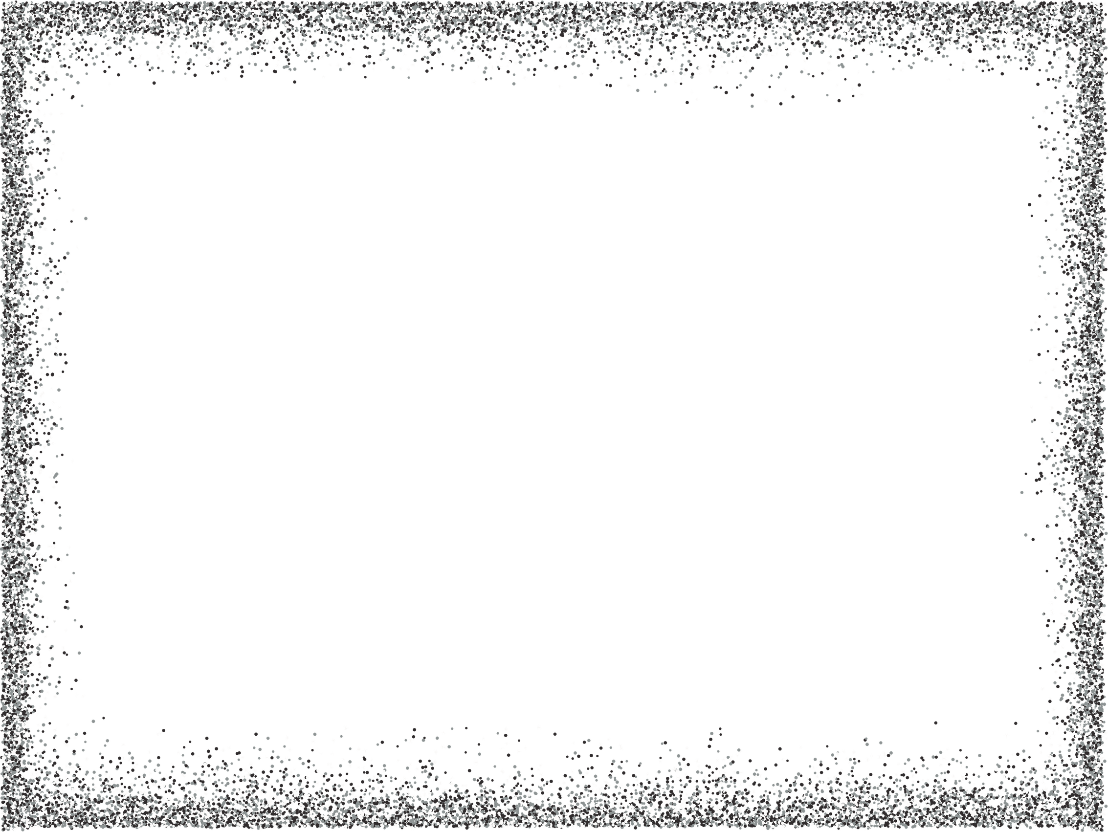 Silver Flower Border PNG
