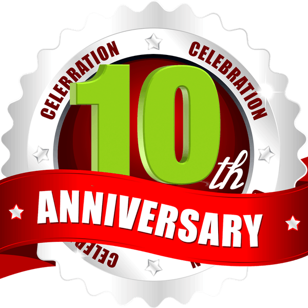 10 Years Anniversary PNG