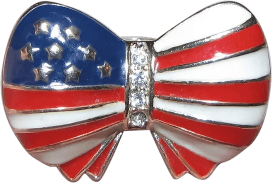 American Flag Bow PNG