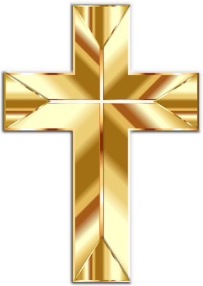 Golden Cross PNG