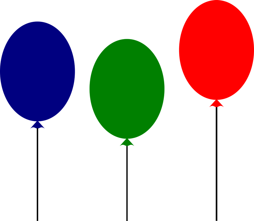 Green And Blue Balloon PNG