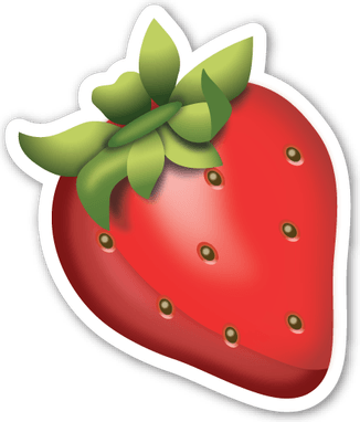 Strawberry Emoji PNG