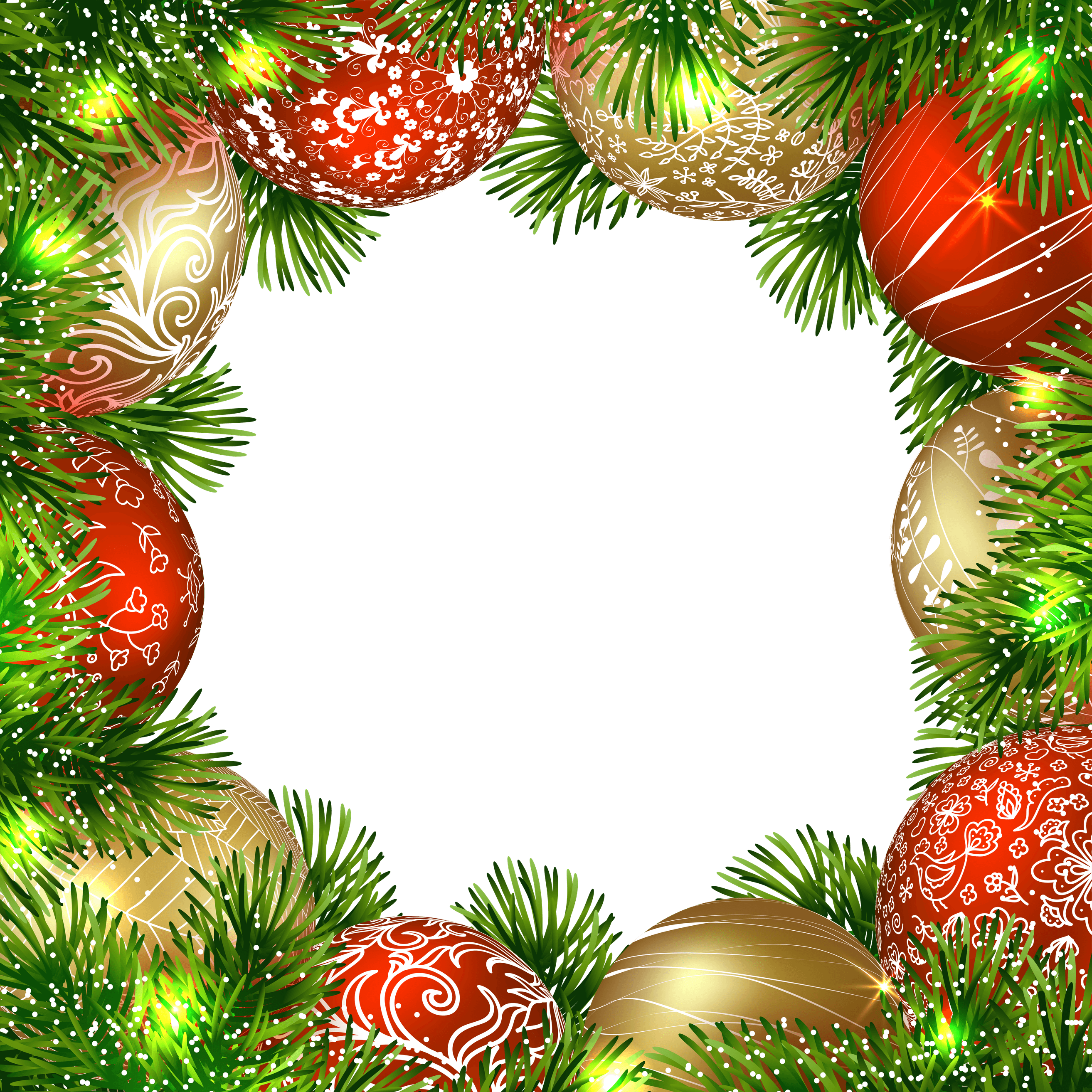 Christmas Tree Frame PNG