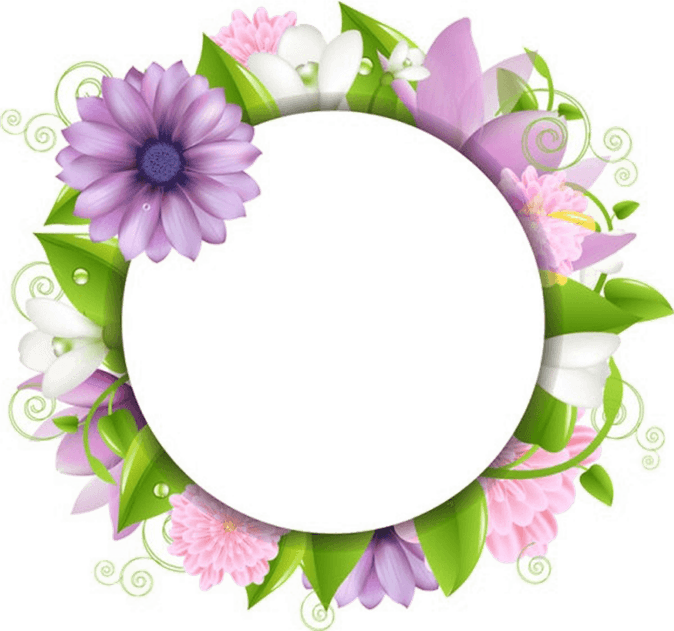 Cute Flower Border PNG