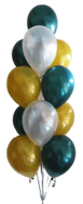 Green And Gold Balloons PNG