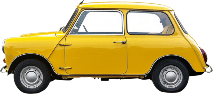 Old Yellow Car PNG