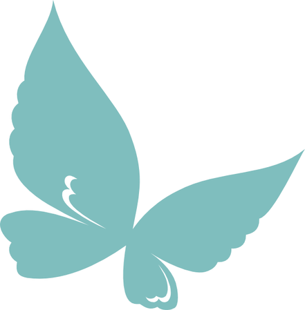Teal Butterfly PNG
