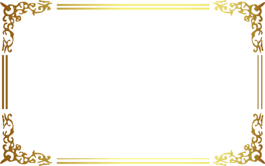 Page Border Golden PNG