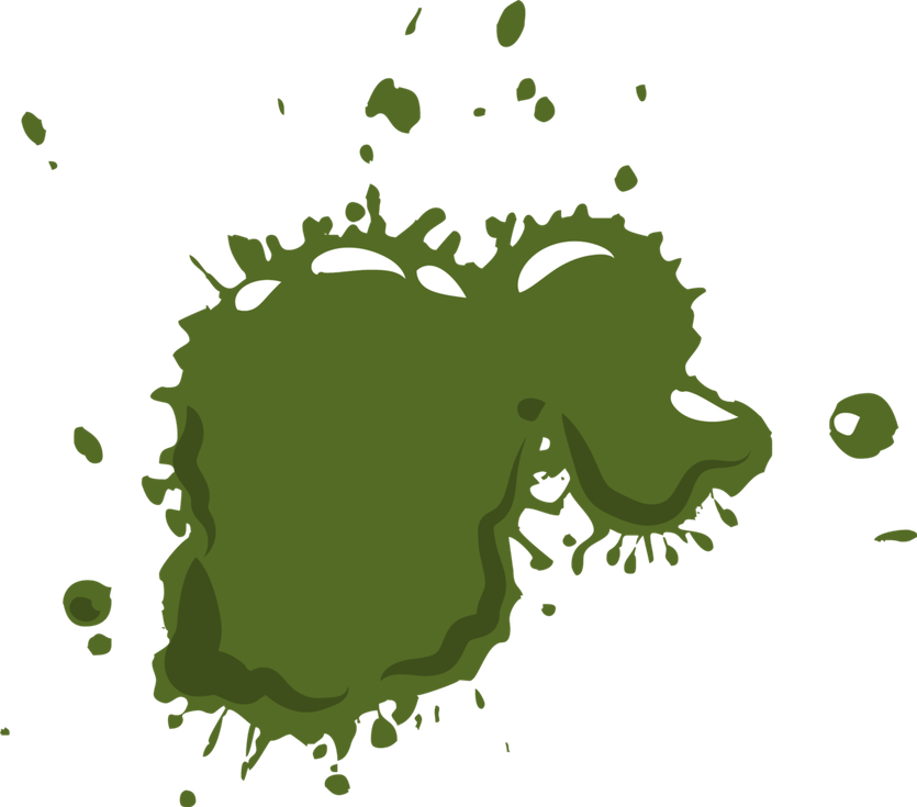 Green Blood Splatter PNG