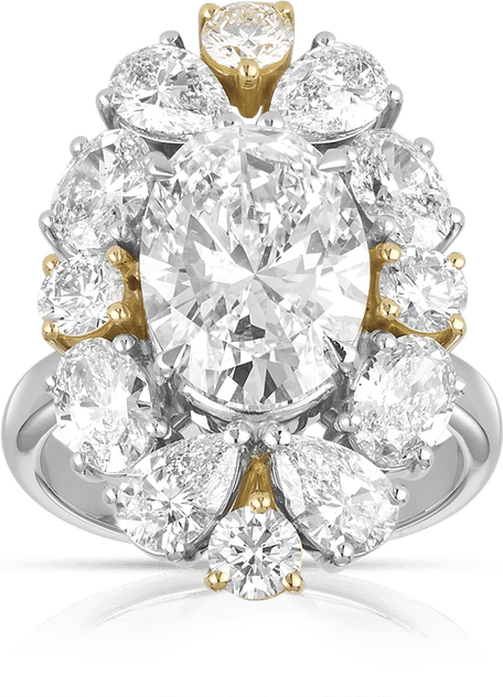 Oval Cut Diamond PNG