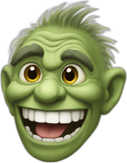 Scary Troll Face PNG
