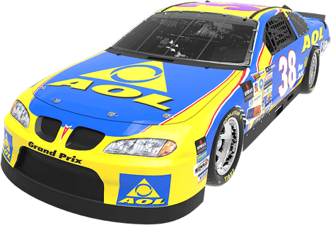 Yellow Race Car PNG