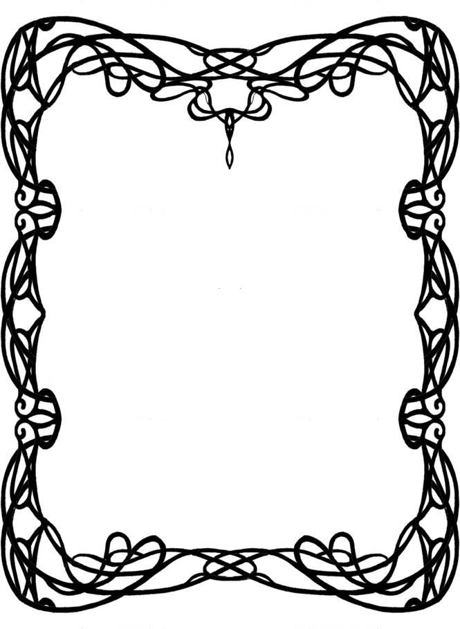 Art Deco Border PNG