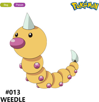 Weedle Pokemon PNG